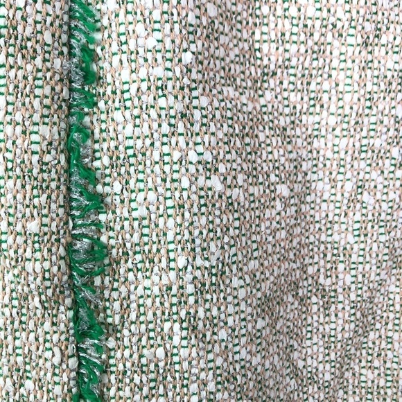 J. Crew Knit Skirt With Green Fringe - Picture 3 of 7